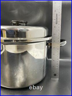 West Bend Cordon Bleu Temp Tone 7-Ply T304 Stainless Steel Stockpot with Lid