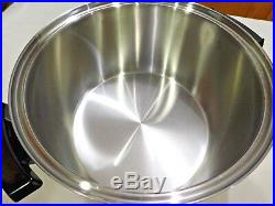 West Bend Kitchen Craft 12 Qt Stock Pot Olla Tamale Cooker T304 Stainless Steel