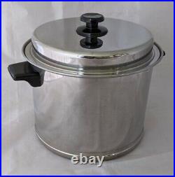 West Bend Lifetime Cookware T304 Stainless 8 qt Stock Pot & Lid Canning Soup
