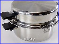 West Bend Miracle Maid Mira-Plex 6 Litre Stock Pot 5-Ply Stainless Steel Clad
