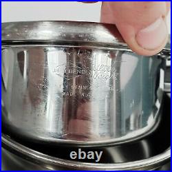 West Bend Ultra weight Cookware saucepan stockpot stainless steel set