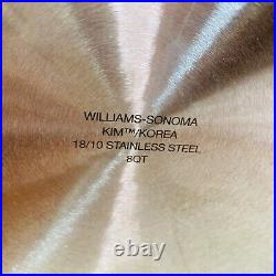 Williams Sonoma 8 quart Kim Korea 18/10 Stainless Steel Pot Steamer