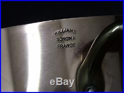 Williams Sonoma France Copper 5 Qt Stock Soup Pot with Lid Stainless Steel Lined