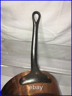 Williams Sonoma France Copper bottom 9.5 Pot pan stainless inside No Lid