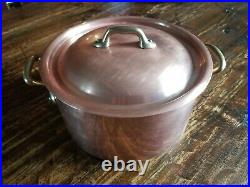 Williams Sonoma French Copper Stainless 5 1/2 Qt. Stock Pot 10 x 5 1/2