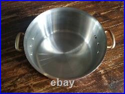 Williams Sonoma French Copper Stainless 5 1/2 Qt. Stock Pot 10 x 5 1/2