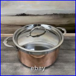 Williams Sonoma Hestan Copperbond Induction Stock Pot 6-Quart Tarnished Read