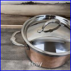 Williams Sonoma Hestan Copperbond Induction Stock Pot 6-Quart Tarnished Read