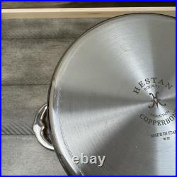 Williams Sonoma Hestan Copperbond Induction Stock Pot 6-Quart Tarnished Read