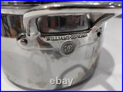 Williams Sonoma Hestan Thermo Clad 8qt Stock Pot & Cover Stainless Superb Condt