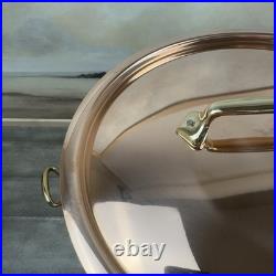 Williams Sonoma Mauviel M'250B Copper Stew Stockpot 5-Qt. Tarnished Scuffed Read