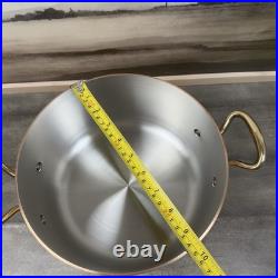Williams Sonoma Mauviel M'250B Copper Stew Stockpot 5-Qt. Tarnished Scuffed Read
