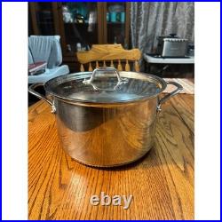 Williams Sonoma Stainless Steel Stock Pot Dutch Oven Rapid Boil With Lid