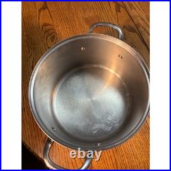 Williams Sonoma Stainless Steel Stock Pot Dutch Oven Rapid Boil With Lid