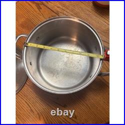 Williams Sonoma Stainless Steel Stock Pot Dutch Oven Rapid Boil With Lid