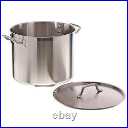 Winco SST-24 24 qt Stainless Steel Stock Pot