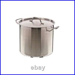 Winco SST-24 24 qt. Stainless Steel Stock Pot