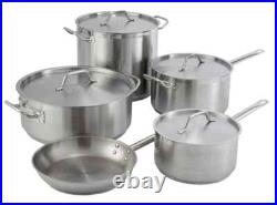 Winco Stainless Steel 32-Qt Master Cook Stock Pot With Cover, 5 mm aluminum core