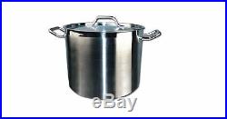 Winco Stock Pot Boiling Stainless Steel Cooking Kitchen 20-Quart With cover