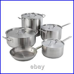 Winware SST-40 Stainless Steel 40 Quart Stock Pot with Cover