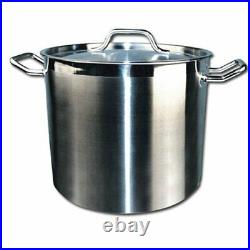 Winware Stainless Steel 24 Quart Stock Pot with CoverSilver