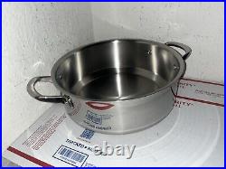 Wolf Gourmet 7 Ply Crafted In USA Stainless Steel 6Qt Stock Pot No Lid