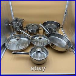 Wolfgang Puck Bistro 0208 Cookware 7 Piece Set Soup Pot Asparagus Stockpot+++