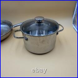 Wolfgang Puck Bistro 0208 Cookware 7 Piece Set Soup Pot Asparagus Stockpot+++