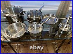 Wolfgang Puck Cafe Collection Stainless Steel Cookware 11 Pieces