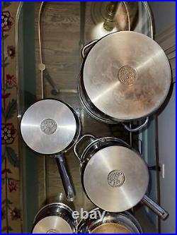 Wolfgang Puck Cafe Collection Stainless Steel Cookware 11 Pieces