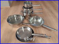 Wolfgang Puck Cafe Collection Stainless Steel Cookware 12 Pieces