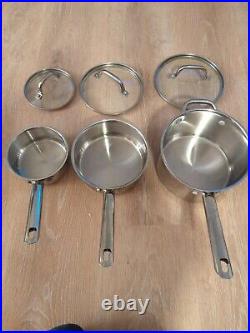 Wolfgang Puck Cafe Collection Stainless Steel Cookware 12 Pieces