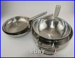 Wolfgang Puck's Cafe Collection 4pc Set Stainless Steel Pots and Pans