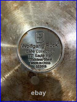 Wolfgang Puck's Cafe Collection 7pc set Stainless steel withlids pans