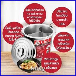 Zebra Stainless Steel Thai noodle soup pot Stockpot 36cm Chef Model Food & Drink