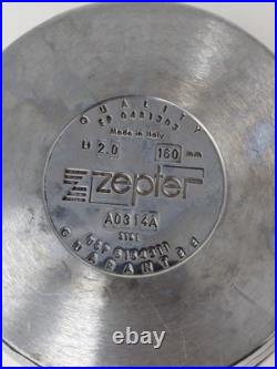 Zepter Masterpiece Sauce Pan 2L Thermo Control Lid 316Ti Stainless Steel