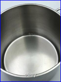 Zwilling Demeyere APOLLO 7 Ply 8 L 8.5 Qt Stainless Steel Stock Pot Pan 24 cm